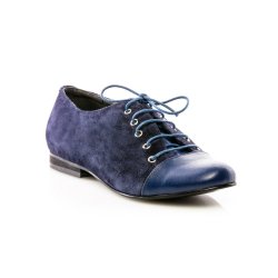 Pantofi piele naturala Laura Bleumarin - sau Orice Culoare